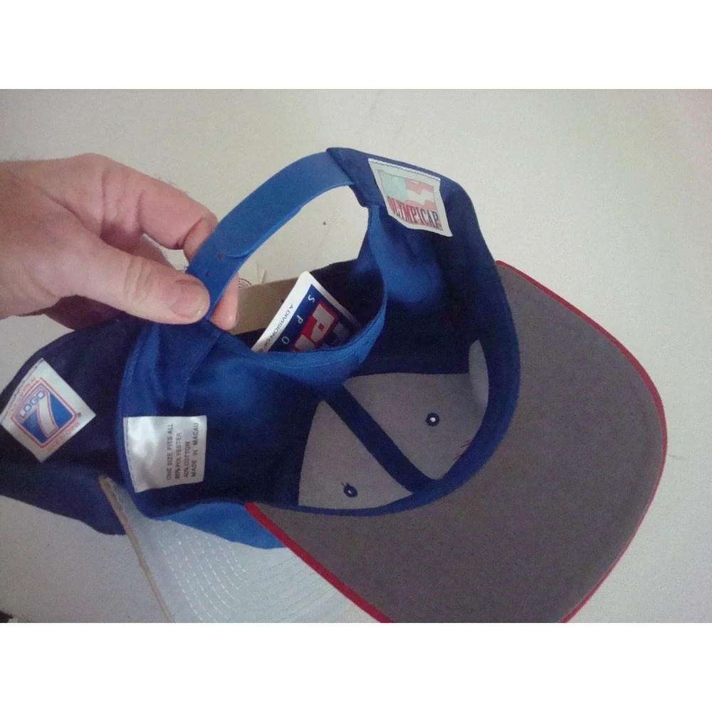 2PC LOT‎ USA OLYMPICS LOGO 7 1996 ATLANTA NEW HAT CAP DEADSTOCK  VINTAGE T8